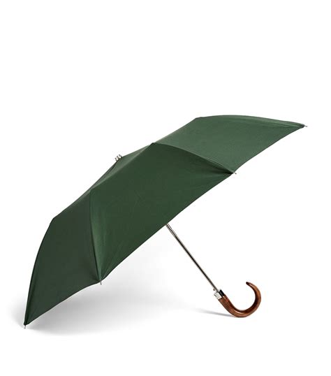 LOCKWOOD Wood Handle Telescopic Umbrella Harrods US