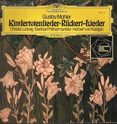 Mahler Kindertotenlieder Rückert Lieder Vinyl LP Schallplatte