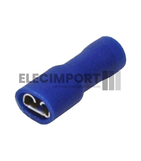 Terminal Hembra Todo Aislado Pvc Azul Awg Elecimport