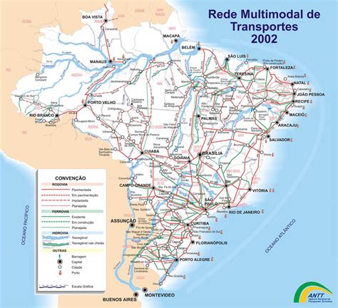 Transportation Map Of Brazil