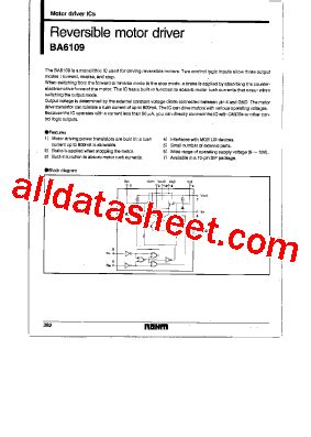 BA6109 Datasheet(PDF) - Rohm