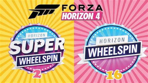 Forza Horizon Unlock Super Wheelspins Wheelspins Youtube