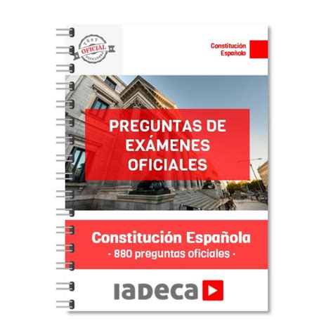 Libro De Test Oficiales ConstituciÓn EspaÑola · Iadeca Oposicionescom