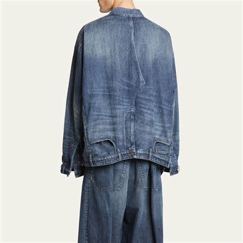 Deconstructed Oversized Denim Jacket Balenciaga Artofit