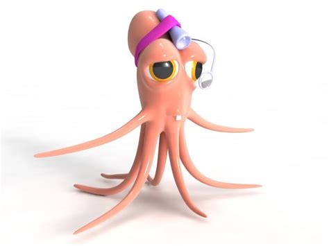 cartoon octopus doctor 3d x