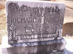 Vada Mayfield Parker 1926 1946 Mémorial Find a Grave