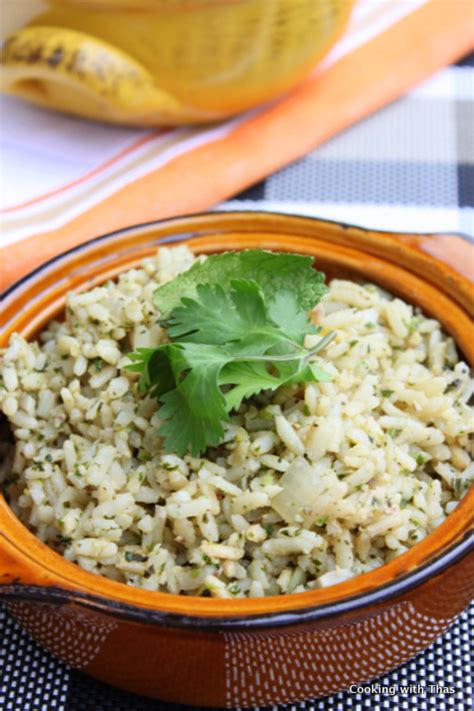 Cilantro and Mint Rice Recipe – Refreshing Rice – Cooking with Thas ...