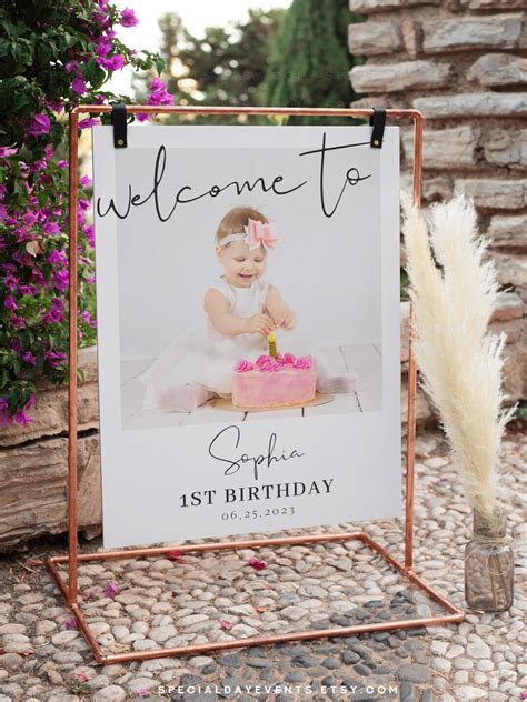 Photo Birthday Sign Birthday Sign Template Birthday Sign - Etsy