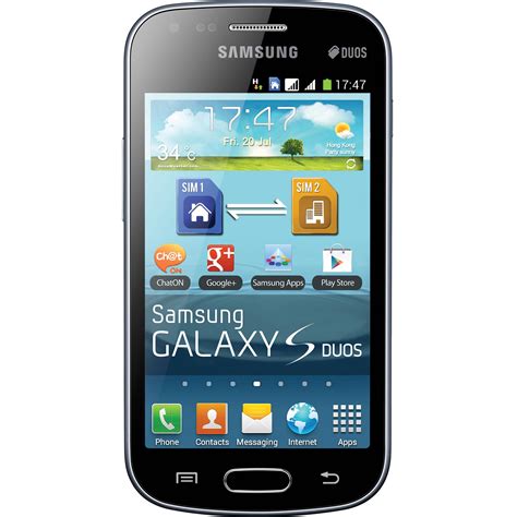 Samsung Galaxy S Duos Gt S L Gb Smartphone Black S L Blk