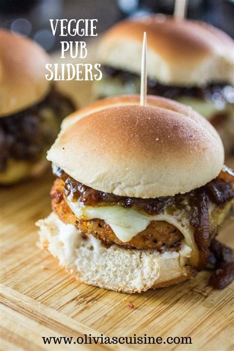 Veggie Pub Sliders - Olivia's Cuisine