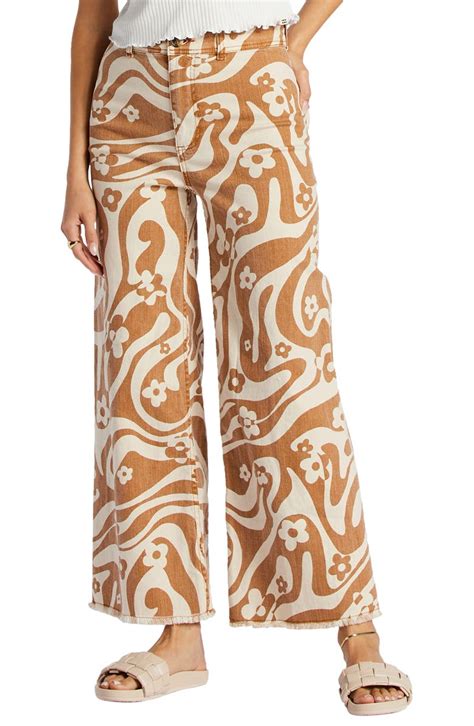 Billabong Free Fall High Waist Wide Leg Pants Nordstrom