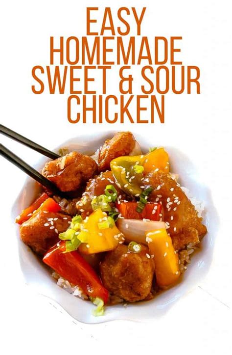 Easy Homemade Sweet And Sour Chicken Layers Of Happiness