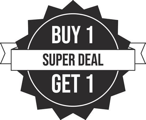 Buy one get one free offer with black color. Big sale special offer and