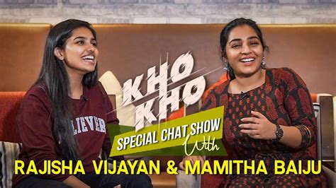 Rajisha Vijayan Mamitha Baiju Kho Kho Special Chat Show Cinema