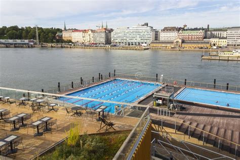 Allas Sea Pool in the Center of Helsinki, Finland Editorial Photo - Image of harbor, market ...