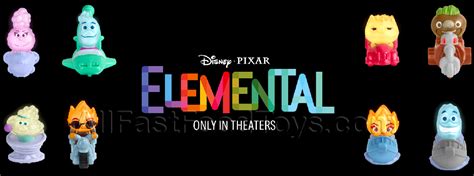 McDonald's Elemental Happy Meal Toys Display Complete Set of 8 Toy ...