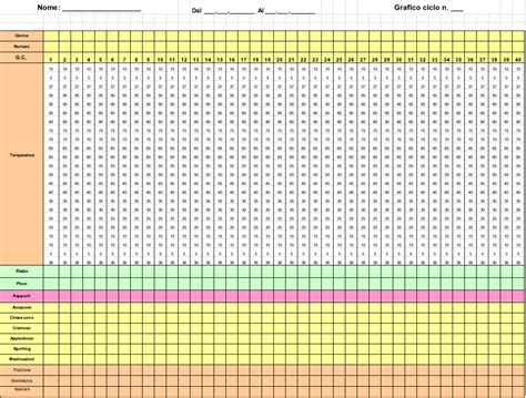 Tabelle Vuote Tabella Calorie Alimenti Scaricare