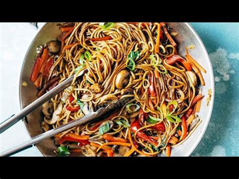 Нудлс с курицей и овощами - YouTube