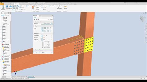 Inventor Tutorial Design Glulam Beam Connection With Plate Youtube