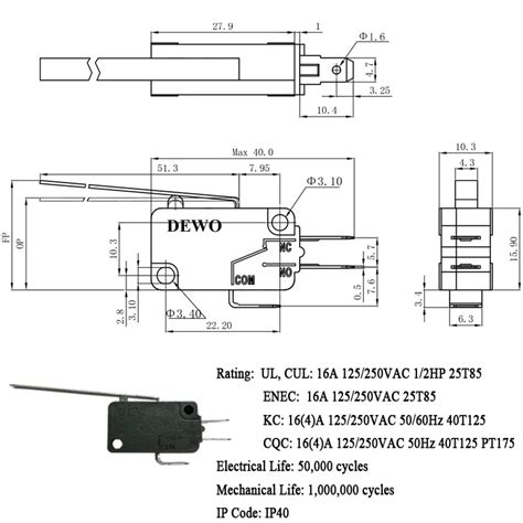 Automatic T150 5e4 10a 250v Electronic Micro Switch - Buy 250v ...