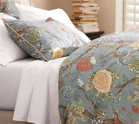 Wells Palampore Duvet Cover And Sham Blue Pottery Barn