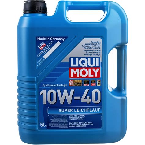 Моторное масло LIQUI MOLY Super Leichtlauf НС-синтетическое 10W-40, SN ...