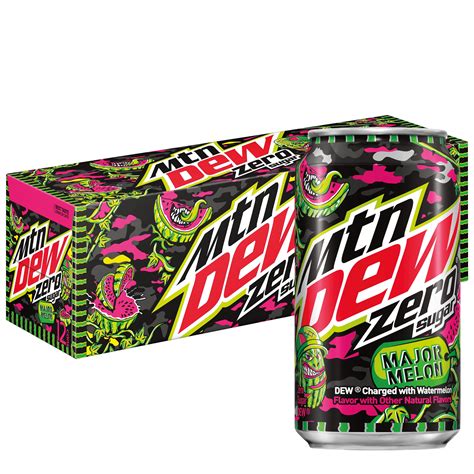 Buy Mountain Dew Zero Sugar Major Melon Watermelon Citrus Soda Pop