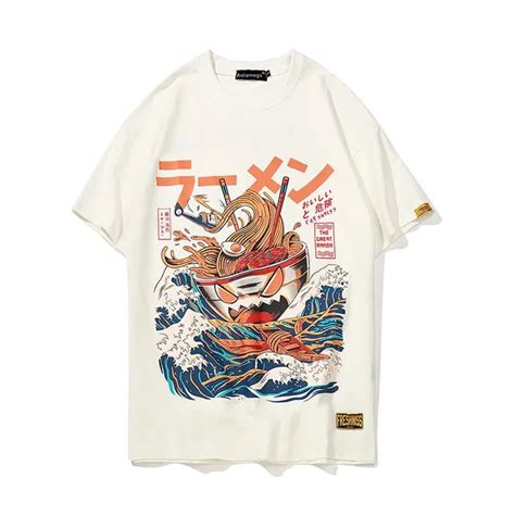 Aolamegs T Shirt Men Japanese Cartoon Printed Mens Tee Shirts O Neck T Shirt Cotton Fashion