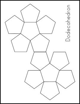 Make a 3d Dodecahedron Shape Out of Paper - Template by BazLearning