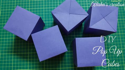 Part 1 2 Pop Up Cube DIY Pop Up Cube Pop Up Cube Tutorial