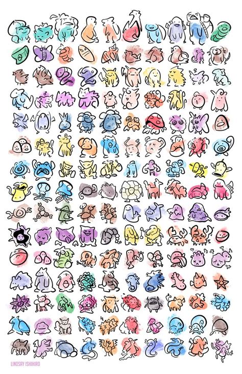 Original 150 Pokemon Sprites