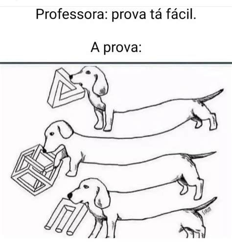 Professora prova tá fácil A prova Memes