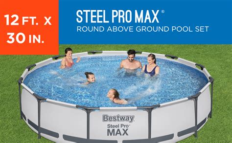 Amazon Bestway Steel Pro MAX Above Ground Swimming Pool 12 X 30