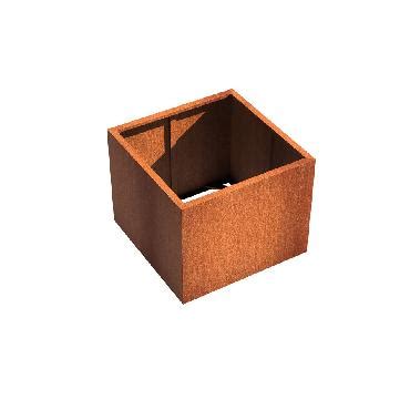 Pot Carr Andes Sans Fond En Acier Corten X X Mm