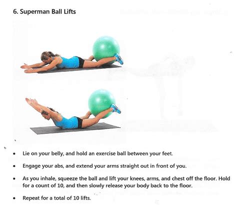 Superman Ball Lifts Ball Exercises Lifting Exercise