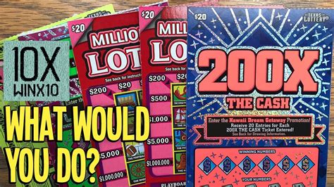 Another 10x What Would You Do 20 200x The Cash Double Loteria 🤑 Texas Lottery Scratch Offs