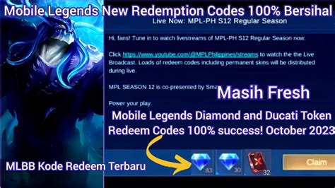 Hurry Up MLBB Diamond Redeem Code October 30 2023 Mobile Legends