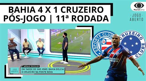 BAHIA 4 X 1 CRUZEIRO TRICOLOR VIRA GOLEIA E MANTÉM A INVENCIBILIDADE