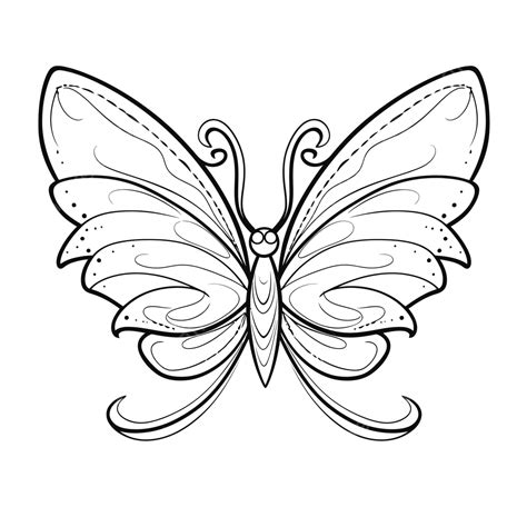 Butterfly Outline Coloring Page