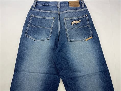 Jeans Pure Playaz Vaqueros Holgados De Hip Hop Azul Vintage Etsy