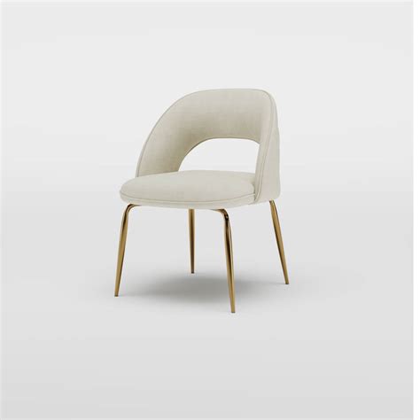 Modern Nubuck Fleece Dining Chair