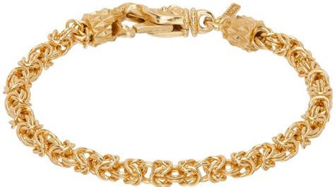 Emanuele Bicocchi Emanuele Bicocchi Gold Byzantine Chain Bracelet