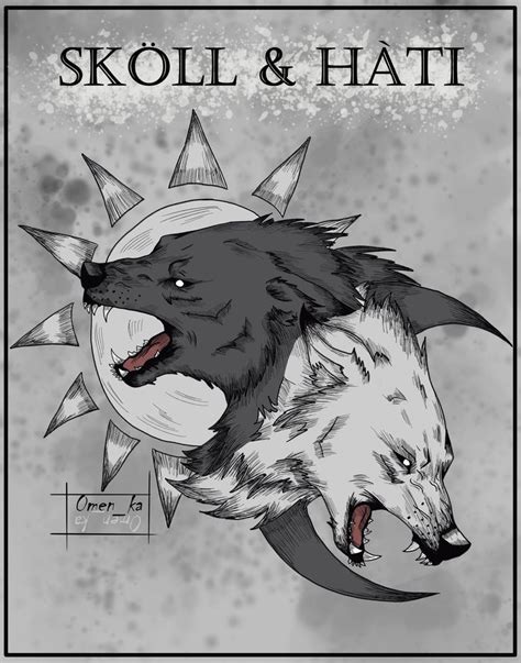 Sköll And Hàti 0menka On Patreon Skoll And Hati Patreon Tattoos