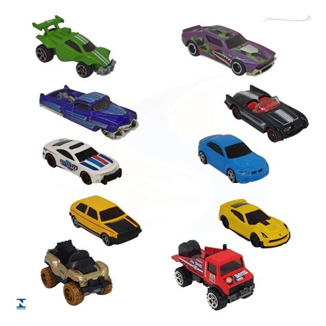 Kit Coleção Carrinho De Ferro Estilo Hot Wheels 10 Peças MercadoLivre