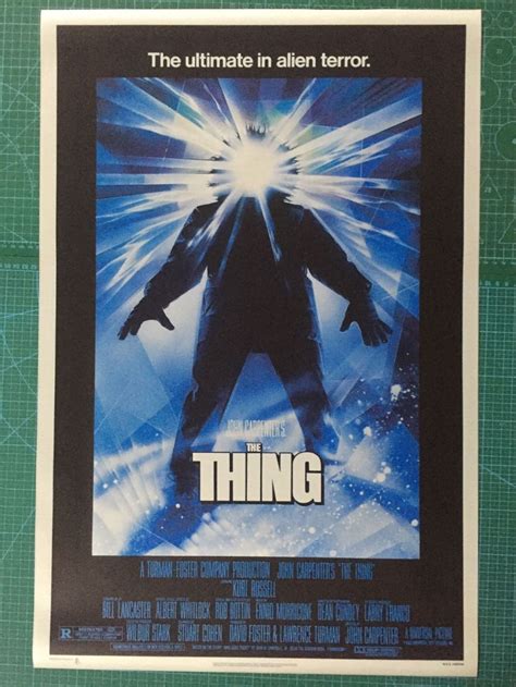 Vintage 1982 Thing Movie Poster Custom Silk Fabric Wall Art Print ...