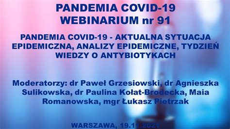 Webinar Nr Pandemia Covid Aktualna Sytuacja Epidemiczna