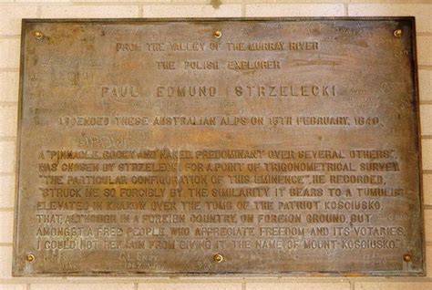 Sir Paul Edmund De Strzelecki Monument Australia