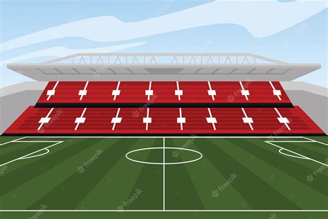 Premium Vector Soccer Stadiums Buildings Stadium Line Drawing