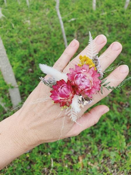 Dried Flower Ring Little Miss Lovely Floral Design