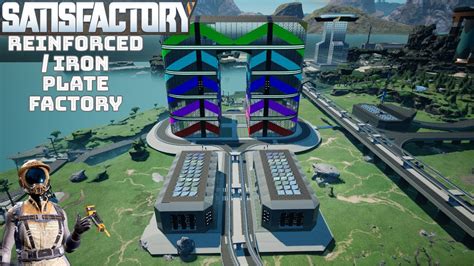 Satisfactory Showcase Reinforced Iron Plate Factory Youtube